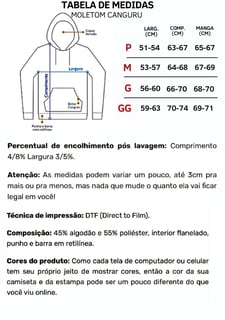 Nome do produtoMoletom Canguru Queen Frente Costas