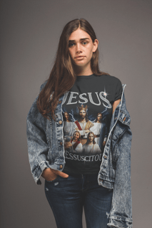 Camiseta Feminina Bootleg - Jesus Ressuscitou