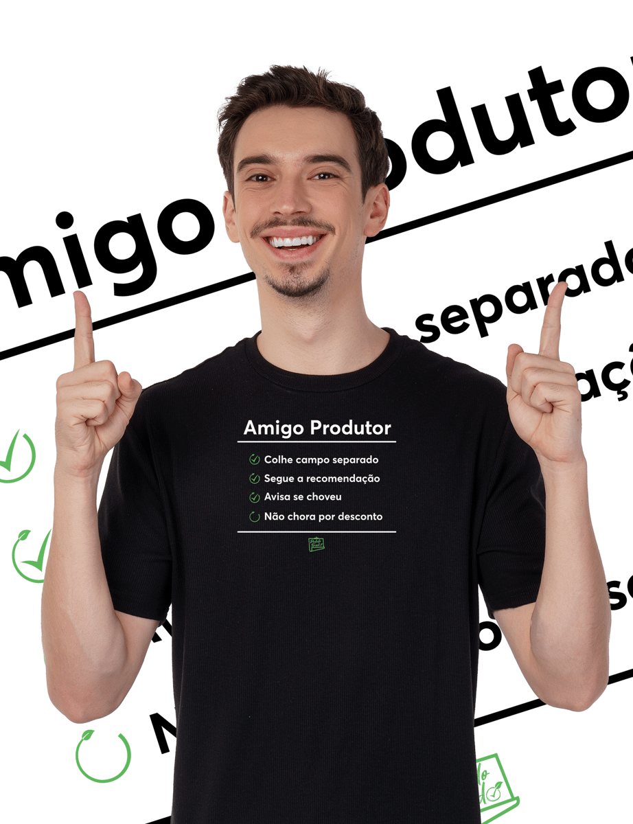 Nome do produto: Camiseta AMIGO PRODUTOR