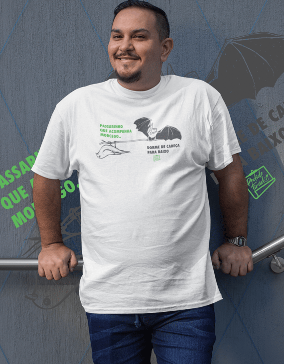 Plus Size - PASSARINHO/MORCEGO BRANCA