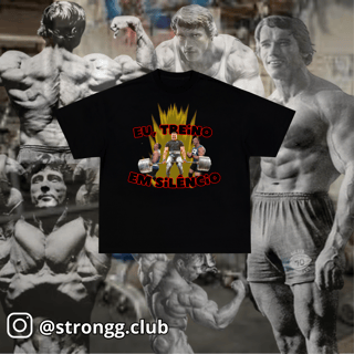 Nome do produto Camiseta Larry Wells (eu, treino em silêncio)