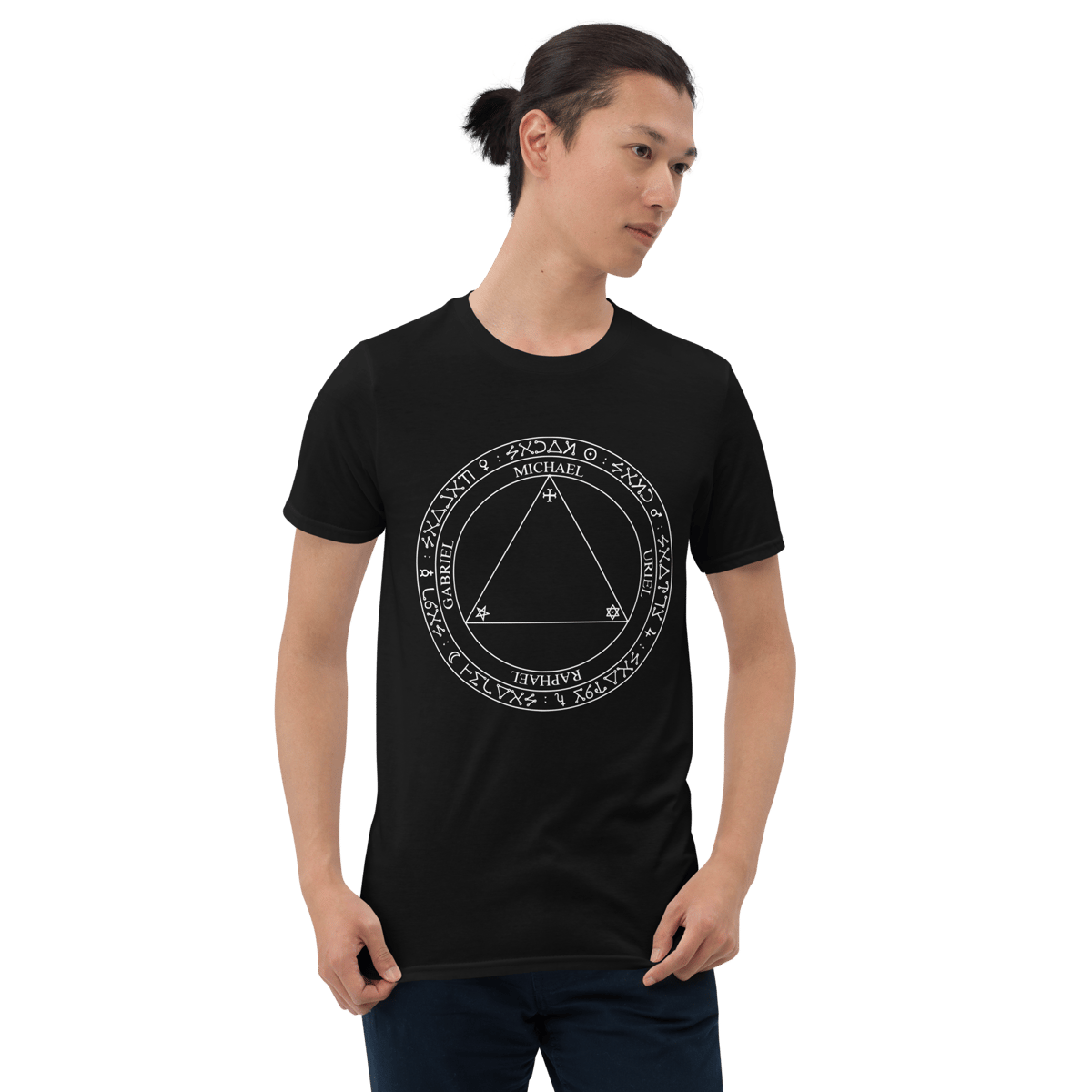 Nome do produto: Camiseta Goétia -  Tábua da Arte de Trithemius 1º modelo 