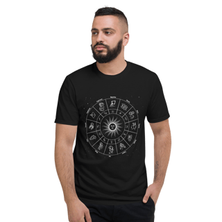 Nome do produto Camiseta - Círculo do Zodíaco com signos do horóscopo