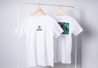 Nome do produto Camiseta Super Franky Frente + Costa