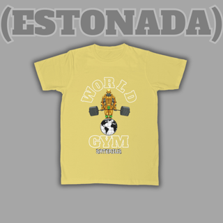 Nome do produto (ESTONADA) Camiseta The World Gym