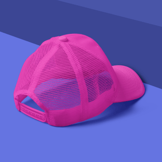 Nome do produto ÜBEAR - BONÉ AMERICANO COM TELA ROSA