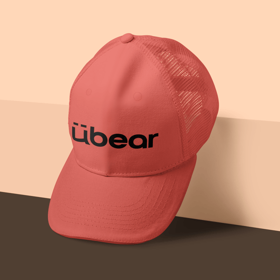 ÜBEAR - BONÉ AMERICANO COM TELA VERMELHO