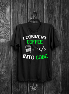 Nome do produtoI convert coffee into code