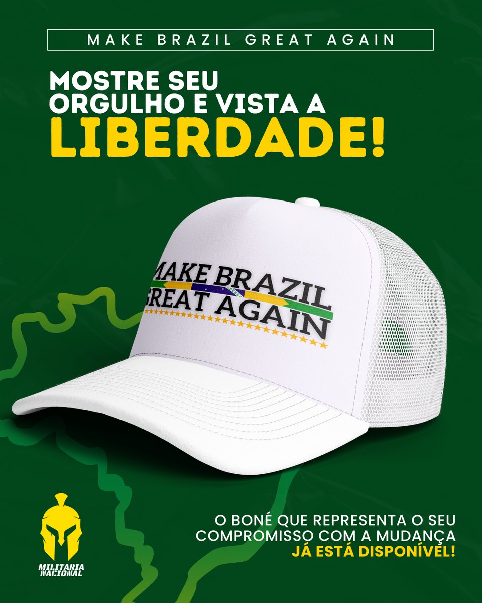 Nome do produto: Boné Make Brazil Great Again *Edição especial
