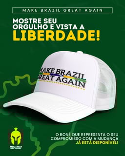 Nome do produtoBoné Make Brazil Great Again *Edição especial