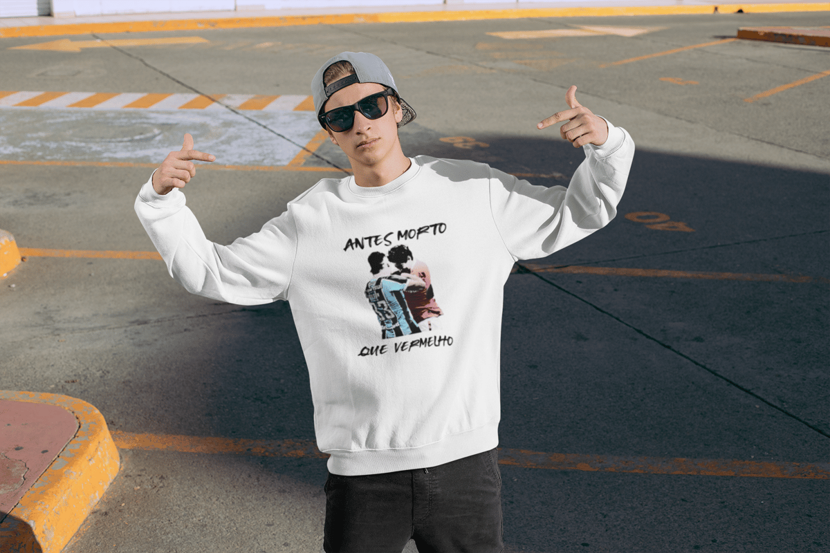 Nome do produto: Moletom Antes Morto Que Vermelho