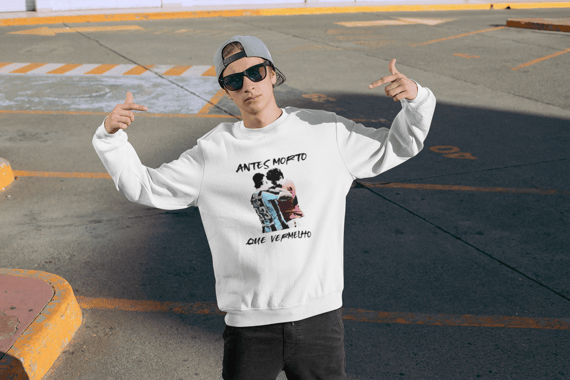 Moletom Antes Morto Que Vermelho