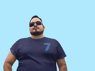 Nome do produto 7 Renato Plus Size - Estampa Azul