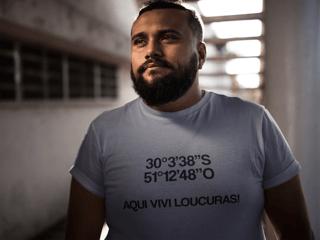 Nome do produto Coordenadas do Olímpico: Aqui vivi loucuras! Plus Size - Clara