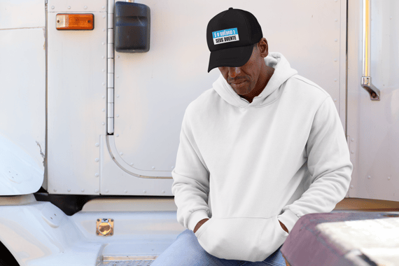 Boné Trucker É o Grêmio e Seus Doente - Preto