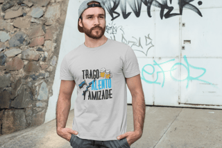 Nome do produto Camiseta Trago Alento y Amizade - Clara