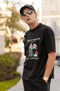 Camiseta Antes Morto Que Vermelho - Estampa Clara