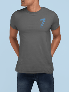 Nome do produto Camiseta 7 Renato - Estampa Azul