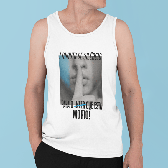 Regata 1 minuto de silêncio - Estampa Escura