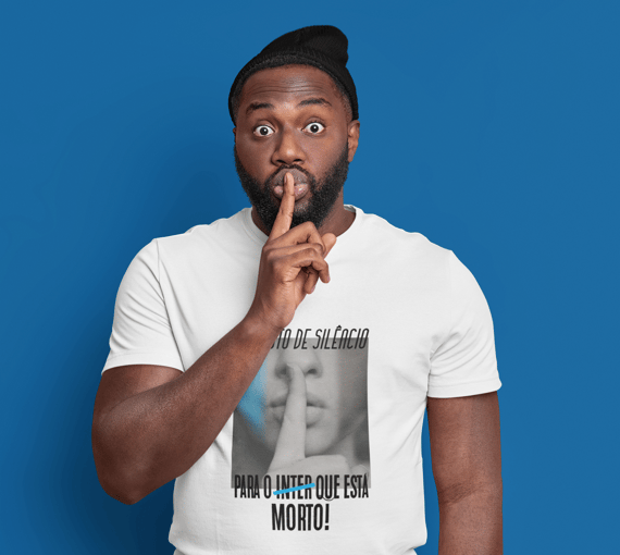 Camiseta Casual 1 minuto de silêncio