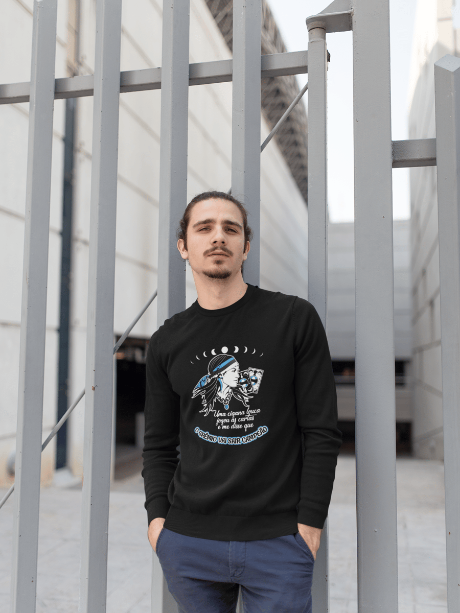 Nome do produto: Moletom Uma Cigana Louca Preto