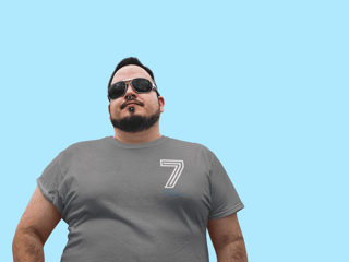 Nome do produto 7 Renato Plus Size - Estampa Branca e Azul