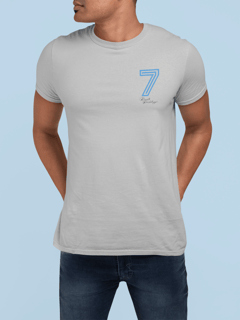 Nome do produto Camiseta 7 Renato - Estampa Azul e Preta