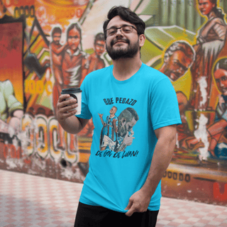 Nome do produto Camiseta Que Pedazo de Gol - Estampa Escura