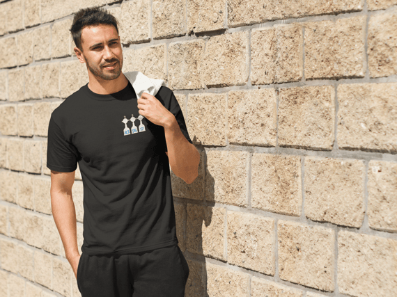 Camiseta Casual do Tri - Escura