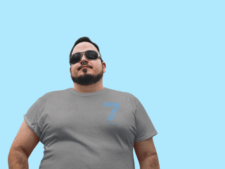 Nome do produto 7 Renato Plus Size - Estampa Azul