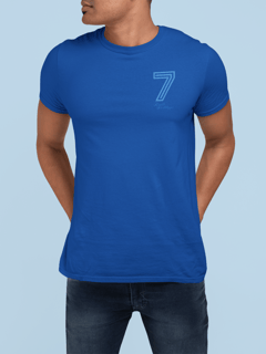 Nome do produto Camiseta 7 Renato - Estampa Azul