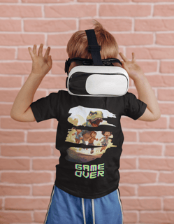 Nome do produto Camiseta Dinossauro Game Over 