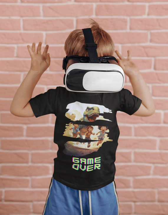 Camiseta Dinossauro Game Over 