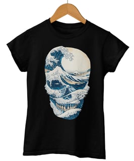 Nome do produto Baby Long Printfull The Great Wave of Skull
