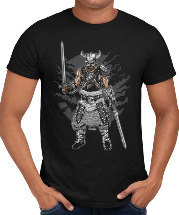 Camiseta Printfull Dark Viking