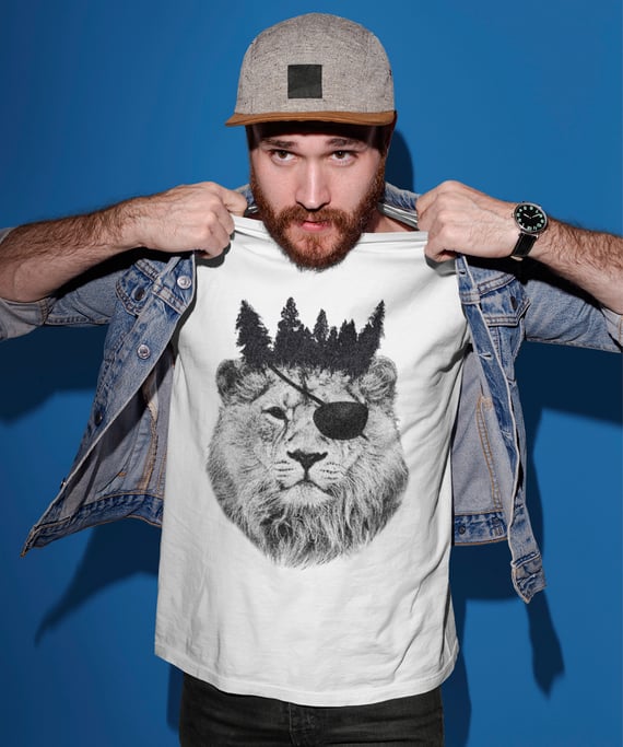 Camiseta Printfull King of the Jungle