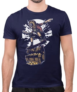 Nome do produto Camiseta Printfull Diver Skater Treasure