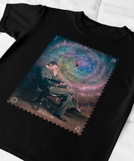 Nome do produto Camiseta Prime Printfull Tesla the magician