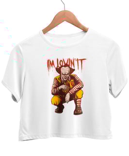 Nome do produto Cropped Printfull I'm Lovin It
