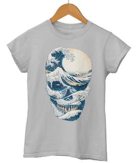 Nome do produto Baby Long Printfull The Great Wave of Skull