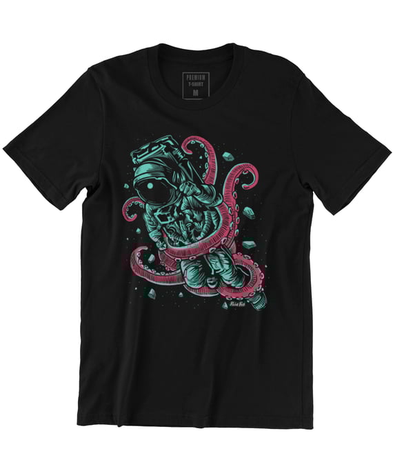 Camiseta Printfull Astronaut Octopus