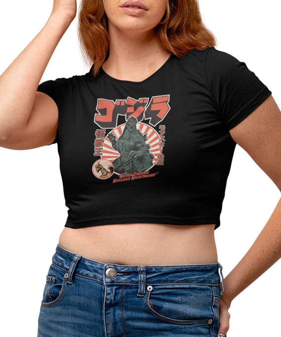 Cropped Printfull King of Kaiju