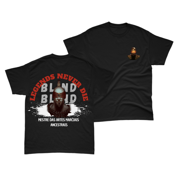 Camiseta Lee Sin Preta - Legends never die