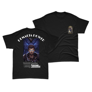 Nome do produto Camiseta Garen Demacia Power Preta