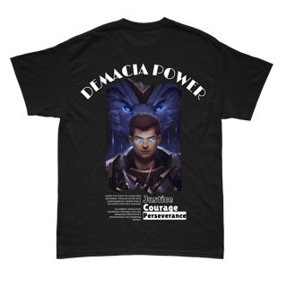 Nome do produto Camiseta Garen Demacia Power Preta