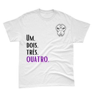 Camiseta Jhin Branca - Um, Dois, Três, Quatro.