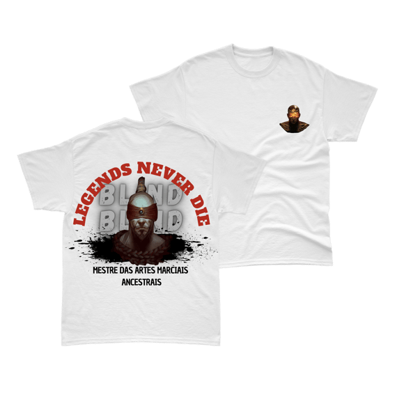 Camiseta Lee Sin Branca - Legends never die