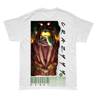 Nome do produto Camiseta Dr Mundo Crazyyy Branca