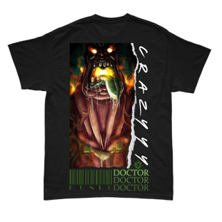 Nome do produto Camiseta Dr Mundo Crazyyy Preta