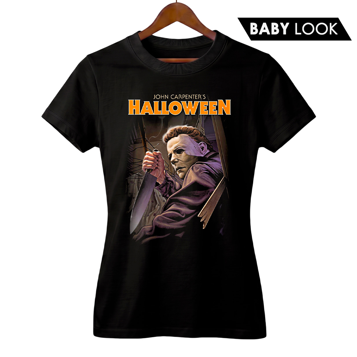Baby Look Feminina Halloween | O Mal de Haddonfield | Filme de Terror